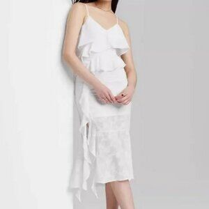 Women's Ruffle Midi Dress Wild Fable